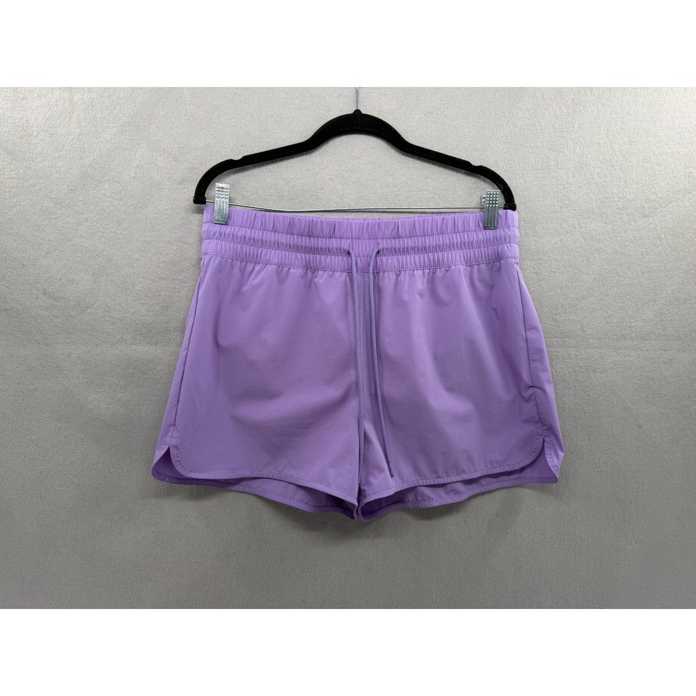 Eddie Bauer 3in Tidal Shorts Womens M Lilac Quick Dry UPF 50 Performance Sporty
